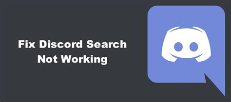 Discord Search Not Working .
